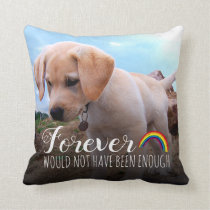 Pet Memorial | Dog Tribute 2 Photo Throw Pillow Pet Memorial | Dog Tribute 2 Photo Throw Pillow