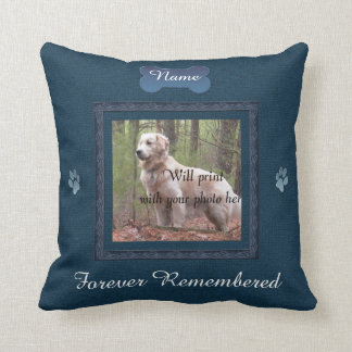 Pet Memorial - Elegant Perfect Memories Throw Pillow
