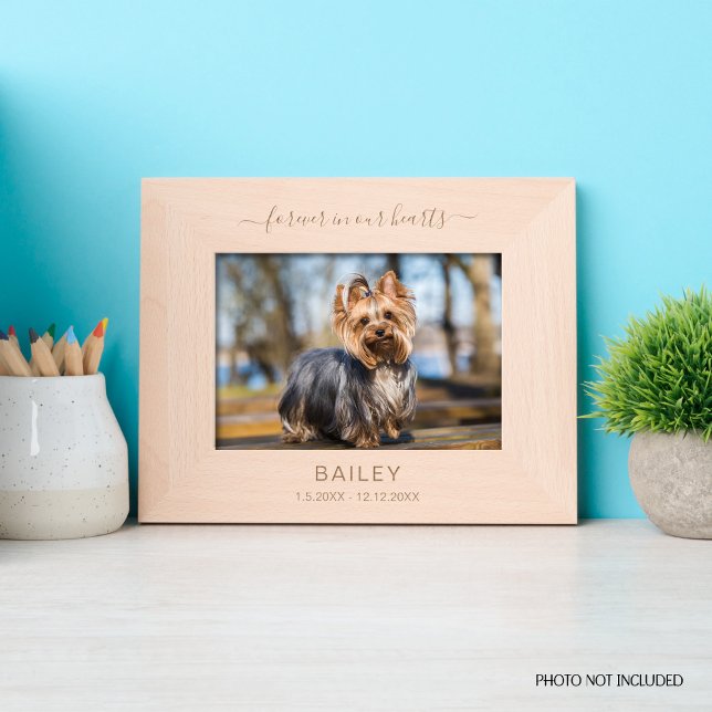 Pet Memorial Forever In Our Hearts Horizontal Engraved Frames (Creator Uploaded)