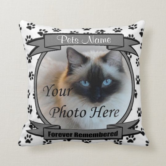 Pet Memorial Forever Remembered Keepsake Throw Pillow Zazzle Com