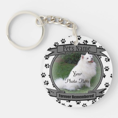 Pet Memorial _ Forever Remembered _ Pet Loss Keychain