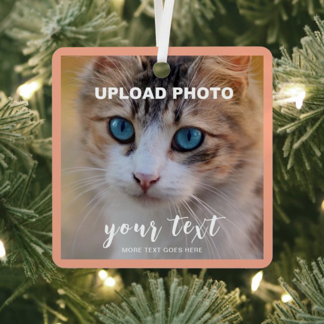 Pet Memorial Front And Back Double Sided Print Metal Ornament (Insitu)