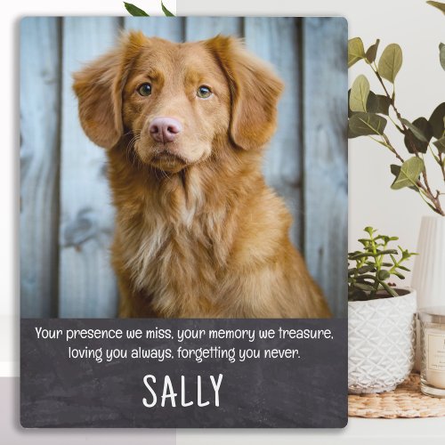 Pet Memorial Gift _ Dog Pet Loss Keepsake Sympathy Plaque