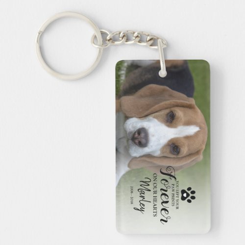 Pet Memorial Gift  In Loving Memory Keychain