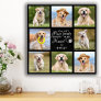 Pet Memorial Gift Personalized Pet Loss Keepsake Faux Canvas Print