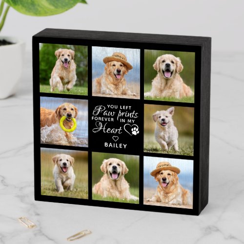 Pet Memorial Gift Personalized Pet Loss Keepsake   Wooden Box Sign