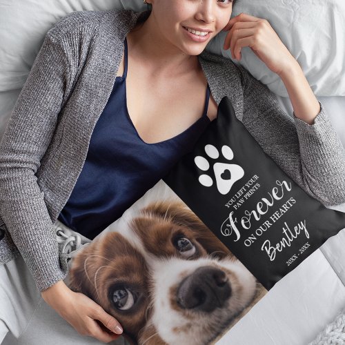 Pet Memorial Gift  Tribute Picture Accent Pillow