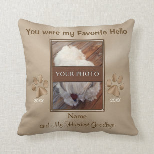 Pet Memorial Gifts Personalized Photo Pillow