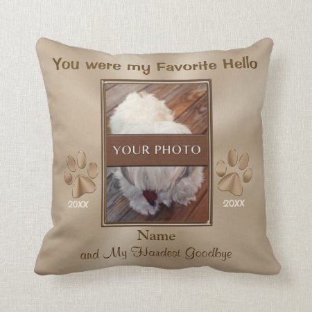 Pet Memorial Gifts, Personalized Photo Pillow