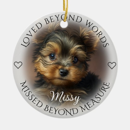 Pet Memorial  Glass Ornament