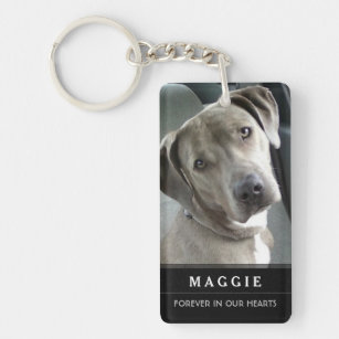 Pet Memorial God Saw Her Getting Tired Poem-Female Keychain
