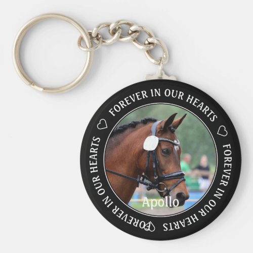 Pet Memorial Horse Keychain
