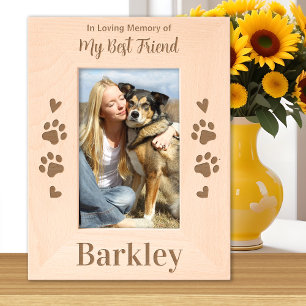 Pet Memorial - In Loving Memory - Best Friend Dog Engraved Frames