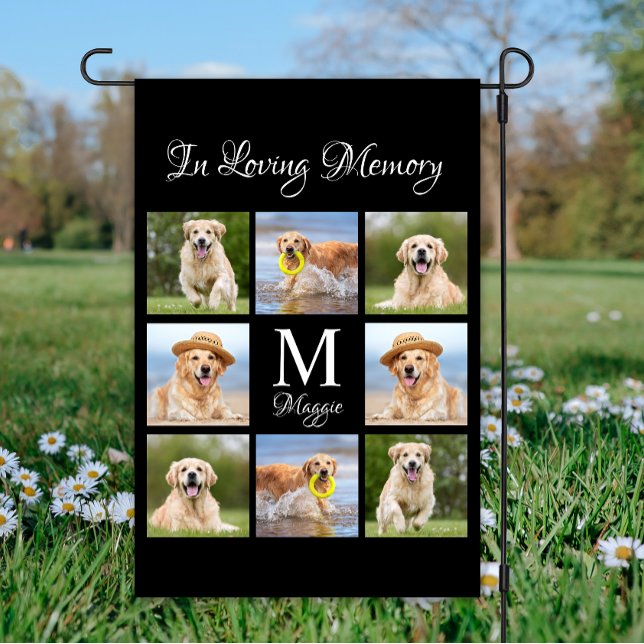 Pet Memorial In Loving Memory Photo Pet Loss Garden Flag (Creator Uploaded)
