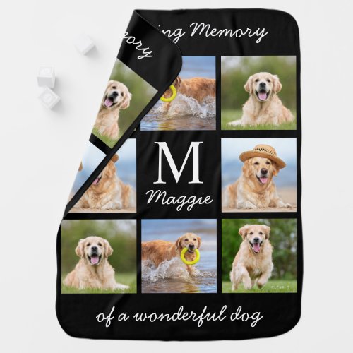 Pet Memorial Keepsake Double Sided Photo Blanket