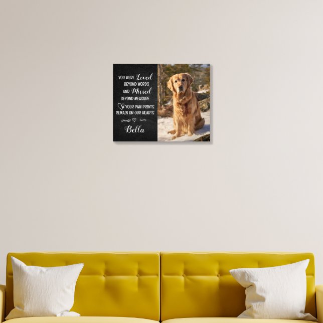 Pet Memorial Keepsake Foam Core Photo Tile (Living Room)
