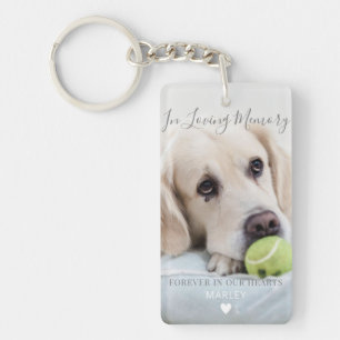 Pet Memorial Keepsake Gift Dog Photo Keychain