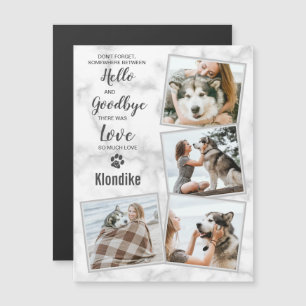 Pet Memorial Keepsake Photo Collage Magnet