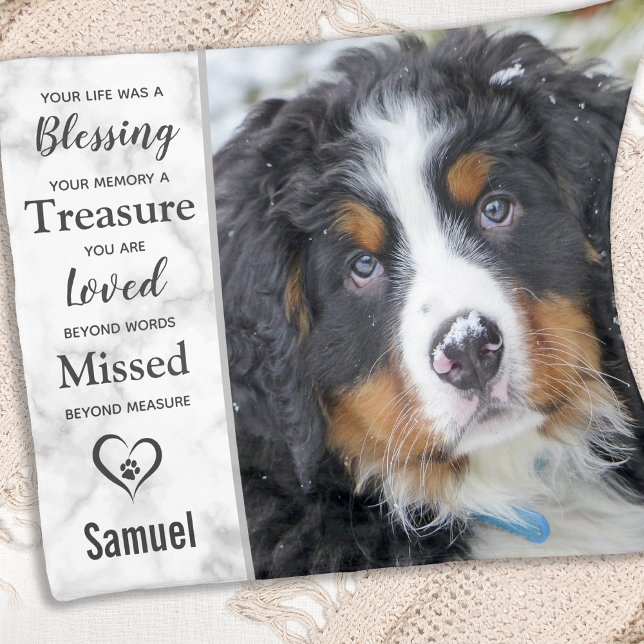 Pet Memorial Keepsake Photo Fleece Blanket (Creator Uploaded)