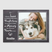 Pet Memorial Keepsake Photo Magnet (Front)