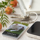 Pet Memorial KeyChain - Contented Poem (Front Right)