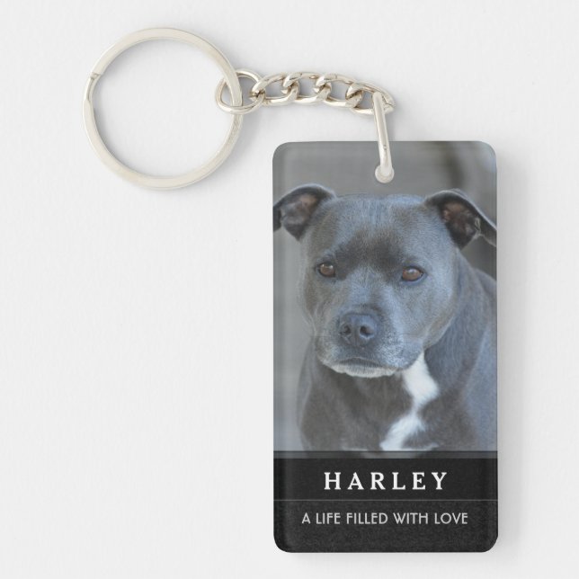 Pet Memorial Keychain - In Our Hearts Poem (Front)