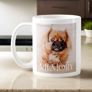Pet Memorial Loving Memory Simple Modern Photo Coffee Mug