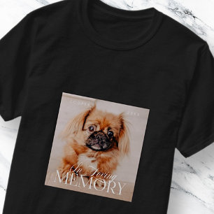 Pet Memorial Loving Memory Simple Modern Photo T-Shirt