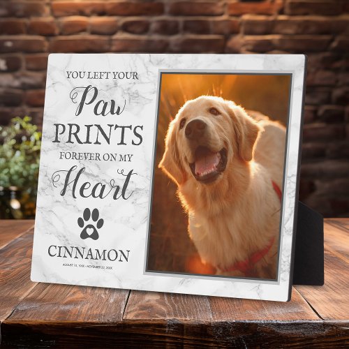 Pet Memorial Marble Photo Frame