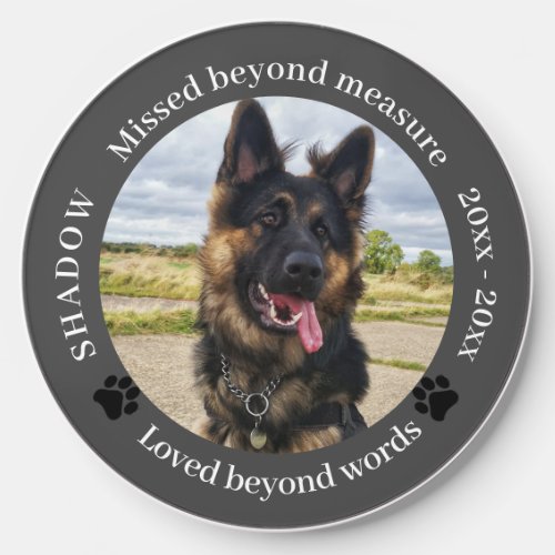 Pet Memorial Missed Beyond Measure Photo Wireless Charger