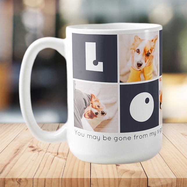 Pet Memorial Modern Remembrance Photos Keepsake Coffee Mug (Creator Uploaded)