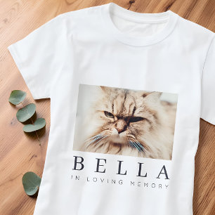Pet Memorial Modern Simple Chic Family Photo T-Shirt