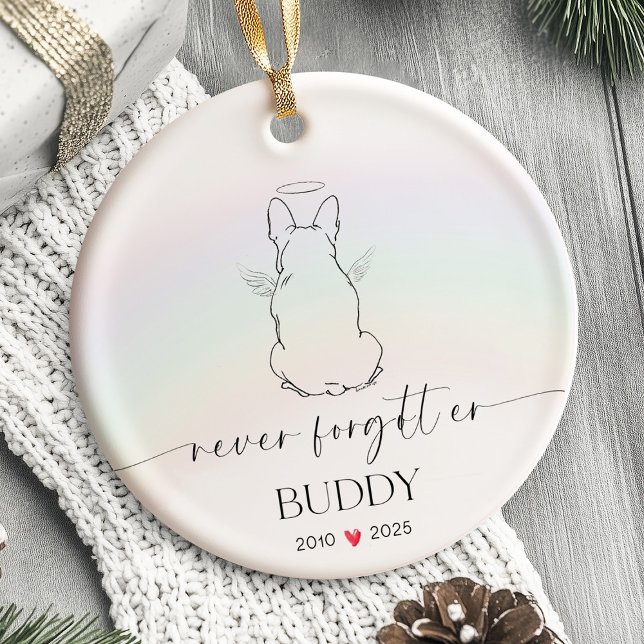 Pet Memorial Ornament Dog Personalized  (Pet Dog Memorial Ornament Dog Personalized)