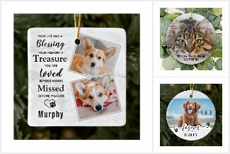 Pet Memorial Ornaments, Keychains & Keepsake Gifts