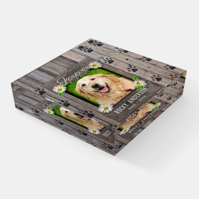 Pet Memorial  Paperweight (Angled)