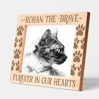 Pet Memorial Paw Prints Furever in Our Hearts
