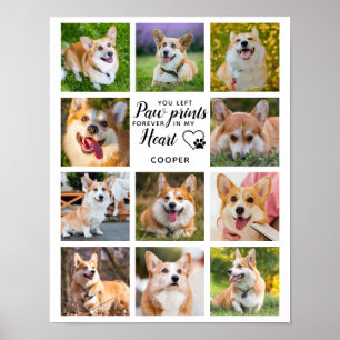 Pet Memorial Paw Prints Personalized 11 Photo