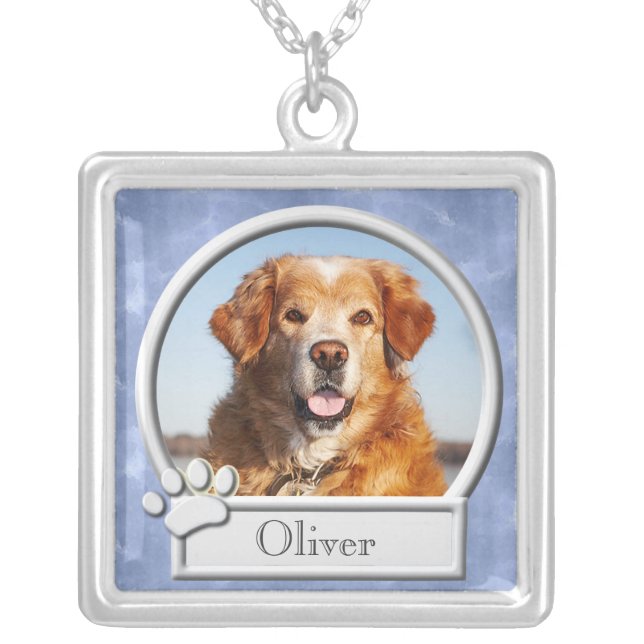 Pet Memorial Pendant Necklace (Front)