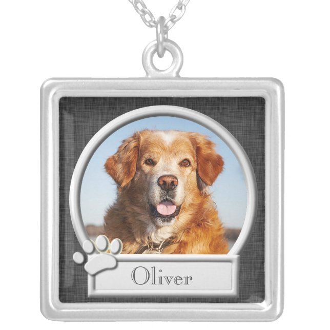 Pet Memorial Pendant Necklace (Front)