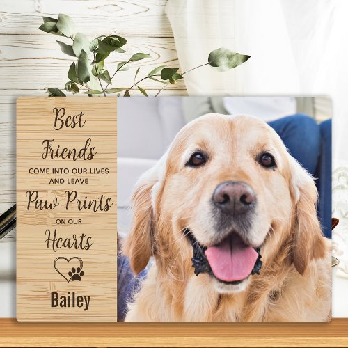 Pet Memorial Personalized Dog Photo Plaque