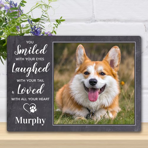 Pet Memorial Personalized Dog Remembrance Photo Plaque
