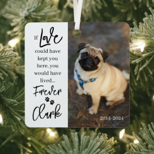 Pet Memorial - Personalized Pet Loss Photo Met Metal Ornament