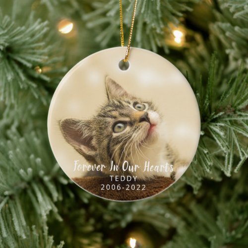 Pet Memorial Personalized Photo Ceramic Ornament