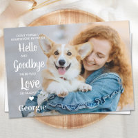 Pet Memorial Personalized Sympathy Dog Photo