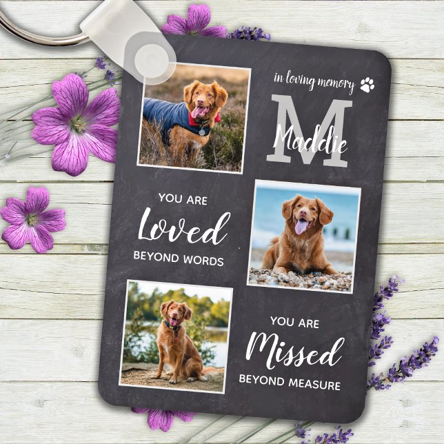 Pet Memorial Pet Loss Gift Personalized Dog Photo Keychain (Creator Uploaded)