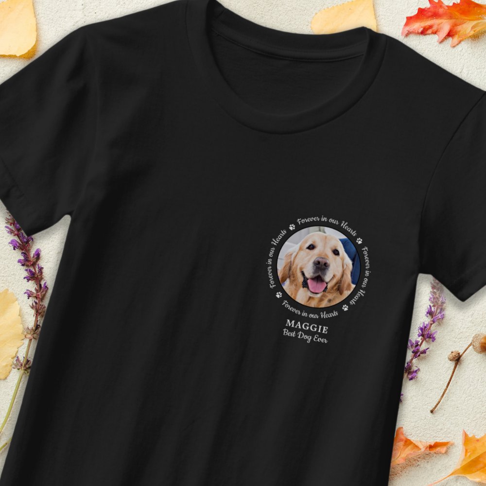 Discover Pet Memorial Pet Loss Gift Personalized Photo T-Shirt