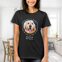 Pet Memorial Pet Loss Keepsake Custom Dog Photo  T-Shirt