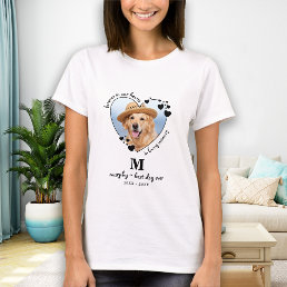 Pet Memorial Pet Loss Keepsake Custom Dog Photo T-Shirt