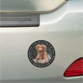 Pet Memorial Pet Loss Keepsake Dog Photo Car Magnet (In Situ)