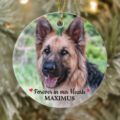 Pet Memorial Pet Loss Personalized Dog Photo Ceramic Ornament